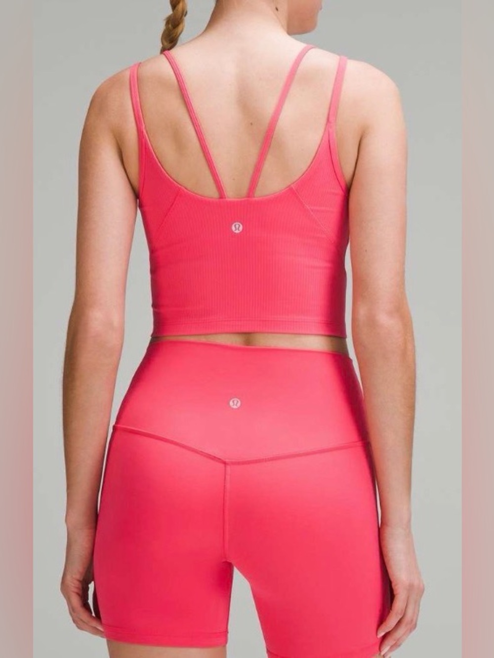 NWOT New Lululemon Align Strappy Ribbed Tank Top Light Support Glaze Pink